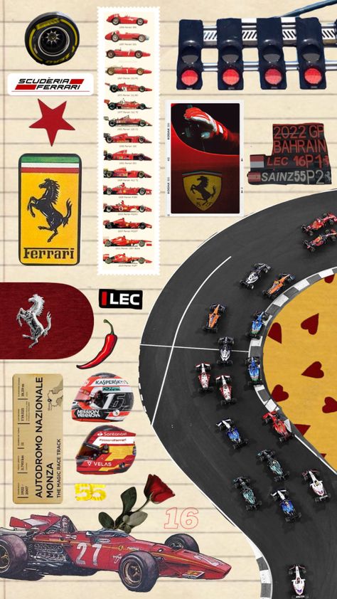 F1 Car Poster, F1 Collage, Formula One Poster, Ferrari Wallpaper, Formula 1 Poster, Forza Ferrari, F1 Aesthetic, F1 Motorsport, Ferrari Poster