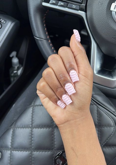 Short Alligator Nails, Short Junk Nail Designs Square, Short Nails Ideas Black Women, Short Junk Nail, Pink Junk Nails Short, Short Junk Nail Designs Duck, Short Nail Set Ideas, Crazy Acrylic Nails, Ombre Acrylic Nails