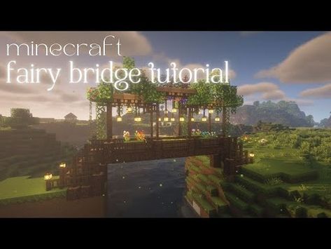 Aesthetic Minecraft │ Fairy Bridge Tutorial 🧚✨ Mizuno's 16 Craft - YouTube Fairy Bridge Minecraft, Bridge Ideas Minecraft, Bridge Design Ideas, Minecraft Bridge Design, Minecraft Bridge, Fairy Bridge, Minecraft Castle Designs, Aesthetic Minecraft, Japanese Bridge