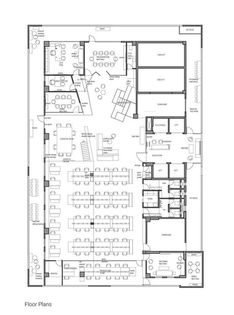 Architecture Office Plan Layout, Office Interior Design Plan, Office Interior Layout, Office Interior Plan, Administrative Design, Workshop Space Design, Office Layout Design, Workplace Design Office, Office Layout Plan