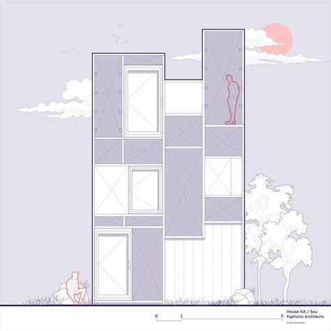 Rayon’s Classics: House NA by Sou Fujimoto (Tokyo, Japan, 2011). It challenges the traditional concept of a home by blurring the boundaries between interior and exterior spaces, offering a transparent and open living experience. 👉 Get these drawings for free! Drop ‘House’ in the comments! #madeinrayon #SouFujimoto ✍️ All drawings are made and rendered with @rayon.design 🏷️ #NAhouse #famousarchitecture #archistudent #floorplans #architecturelovers #archdaily #archistudents #architects_revi... House Na Sou Fujimoto, All Drawings, Houses In Japan, Sou Fujimoto, Famous Architecture, Open Living, Arch Daily, Tokyo Japan, Boundaries