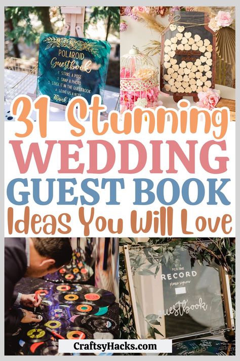 Make your wedding planning special with personalized guest book ideas. Delight your wedding guests with unique ways to record their best wishes and advice. Wedding Guest Book Shadow Box Ideas, Wedding Entertainment For Guests, Guest Sign In Ideas Wedding, Guest Message Ideas, Ideas For Wedding Guests To Sign, Micro Wedding Guest Book, Alternative To Wedding Guest Book, Guestbooks Ideas For Wedding Alternative, Wedding Sign In Book Ideas