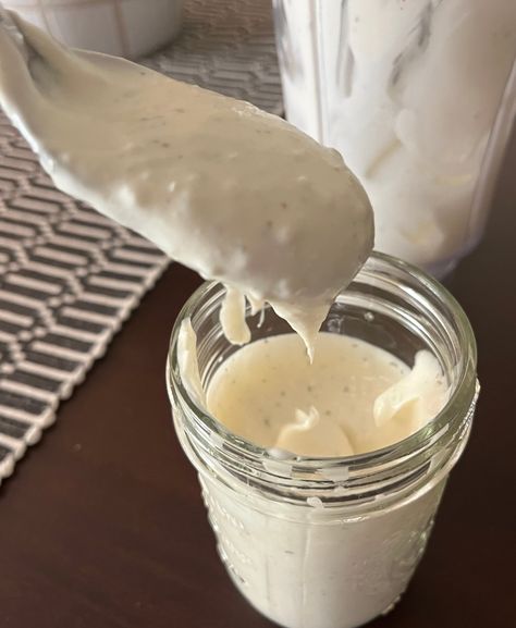 Cottage Cheese Ranch Dressing Ranch Dressing With Cottage Cheese, Cottage Cheese Dressing Recipe, Cottage Cheese Dressing, Cottage Cheese Ranch Dressing, Restaurant Style Ranch Dressing, Bleu Cheese Dressing, Side Dishes For Fish, Honey Mustard Dressing, Bleu Cheese