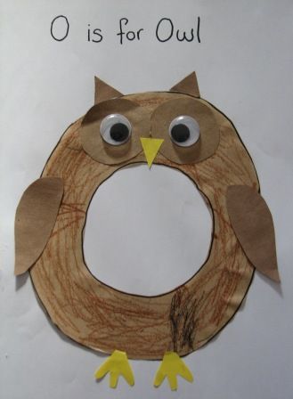 Letter O Owl Craft, Letter 0 Crafts For Preschoolers, O Is For Owl Preschool, Letter O Projects For Preschool, O For Owl Craft, A Projects For Preschool, The Letter O Preschool Crafts, Letter O Crafts For Preschoolers Owl, Letter O For Preschoolers