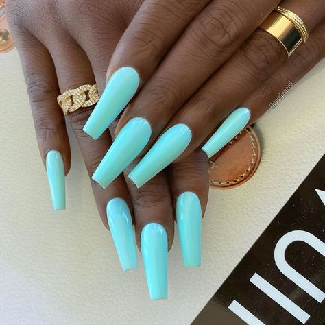 1,358 Likes, 3 Comments - #1 Nails Page (@thosefancynails) on Instagram: “🦋🤍🦋  So beautiful 😍 Follow us for more 👉👉 @thosefancynails  . . . . . .…” Coffin Nails Blue, Nails Dark Blue, 15 Nails, Tiffany Blue Nails, Blue Press On Nails, Long Coffin Nails, Nails Dark, Teal Nails, Long Press On Nails