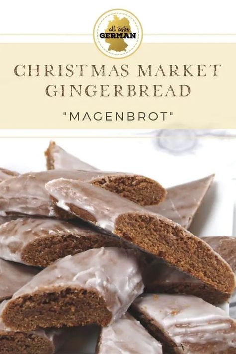 Magenbrot - All Tastes German German Ginger Cookies, German Bread Recipes, German Gingerbread Recipe, German Lebkuchen Recipe, German Gingerbread Cookies, German Gingerbread, Lunch At Home, German Cooking, German Christmas Cookies