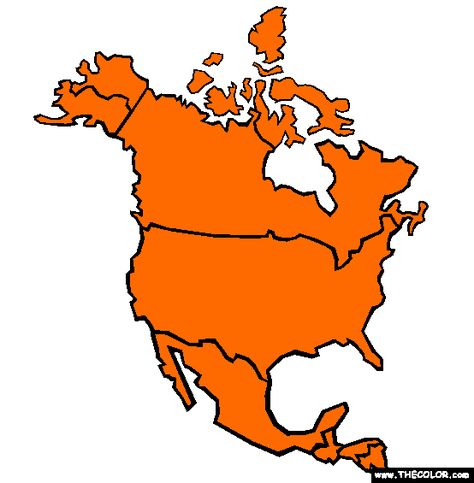 100% Free continents Coloring Pages. Color in this picture of an North America and others with our library of online coloring pages. Save them, send them; they're great for all ages. North America Continent, Online Coloring Pages, Toddler Learning, Coloring Page, Reptiles, North America, Coloring Pages, Embroidery, Orange