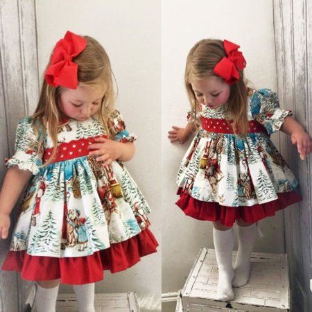 Christmas Toddler Girls Santa Dress ClothesMaterial:Cotton BlendOccasion:Everyday Casual Christmas PartySize:80/90/100/110/120Size ChartLable Size-----Dress Length-----Bust*2-----Shoulder-----Recommended Age80----------------43 cm---------26 cm------20 cm--------1-2 Years90----------------46.5 cm-------27.5 cm----21 cm--------2-3 Years100---------------50 cm---------29 cm------22.5 cm------3-4 Years110---------------54 cm---------30.5 cm----24 cm--------4-5 Years120---------------58 cm---------3 Christmas Dress Toddler, Princess Dresses For Girls, Girls Christmas Party, Toddler Christmas Outfit, Toddler Christmas Dress, Christmas Dress Baby, Santa Dress, Girl Kid