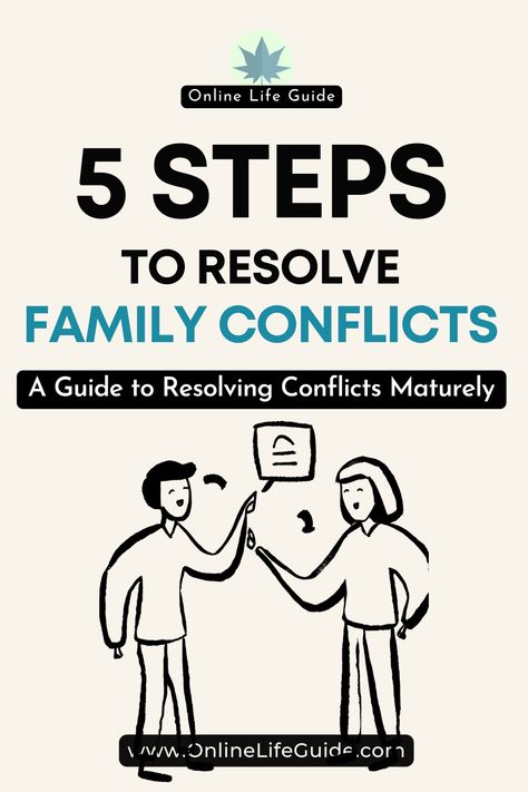 Discover how to resolve family conflicts with this comprehensive 5-step guide to conflict resolution. Learn practical techniques for managing disagreements, fostering open communication, and rebuilding trust within your family. This guide helps you understand the essential steps to handle conflicts more effectively, ensuring a harmonious and supportive family environment. This guide includes practical steps improve communication, and restore harmony within your family. Family Conflict Resolution Worksheet, Family Conflict Resolution, Conflict Resolution Worksheet, How To Handle Conflict, Emotional Maturity, Parenting Adult Children, Family Communication, Relationship Mistakes, Resolving Conflict