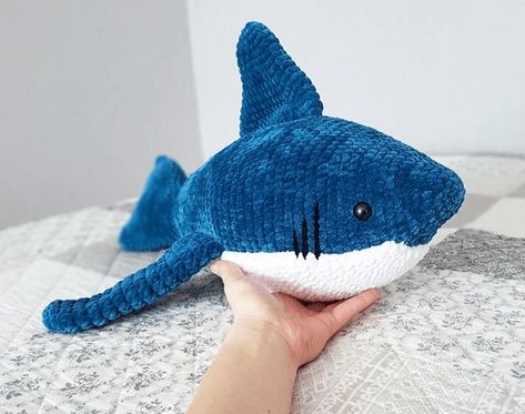 Crocheted Shark Pattern, Toys Quotes, Shark Crochet, Amigurumi Shark, Crochet Monkey Pattern, Crochet Shark, Shark Toy, Crochet Monkey, Monkey Pattern