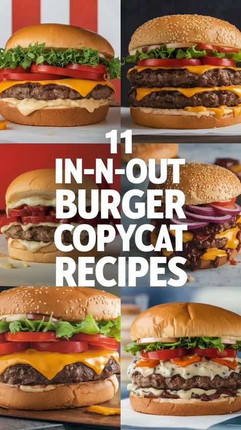 Spectacular : Hacking the secret menu and beyond, discover the ultimate In-N-Out Burger copycat recipes to recreate the iconic flavors at home. In And Out Copycat Burger, In N Out Copycat Recipes, In And Out Copycat Recipes, Copycat Fast Food Recipes, In N Out Burger Recipe, Home Made Burgers Recipe, Copycat Fast Food, Fast Food Copycat Recipes, Best Hamburger Patty Recipe