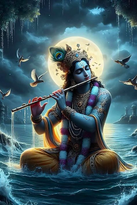 Krishna Lord Photos, Lord Vishnu Images Hd, Shri Krishna Hd Wallpaper, Hey Krishna, Divine Illustration, Krishna Dp, Krishna Artwork, Divine Spirituality, Photos Of Lord Krishna