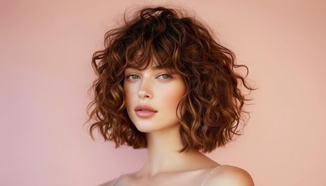 Imagine you've just seen a friend transform her look with a modern curly lob with bangs, and you're curious about how to achieve that same chic and effortless style. Medium length hair offers a perfect canvas for experimenting with curls, providing versatility without overwhelming your routine. Curly Bob Haircut With Bangs, Shoulder Length 2b Hair, Medium Hair With Curls, Wavy Hair Bob With Bangs, Medium Curly Bob With Bangs, Curly Bangs Short Hair, Curly Lob With Bangs, Curly Hair Long Bob, Lob Curly Hair