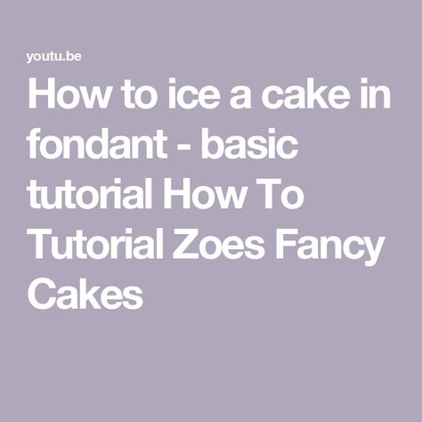 How to ice a cake in fondant - basic tutorial How To Tutorial Zoes Fancy Cakes Ice A Cake, Zoes Fancy Cakes, Cake Board, Fancy Cakes, Fondant Cakes, Christmas Food, Fondant, Cake Decorating, Cake