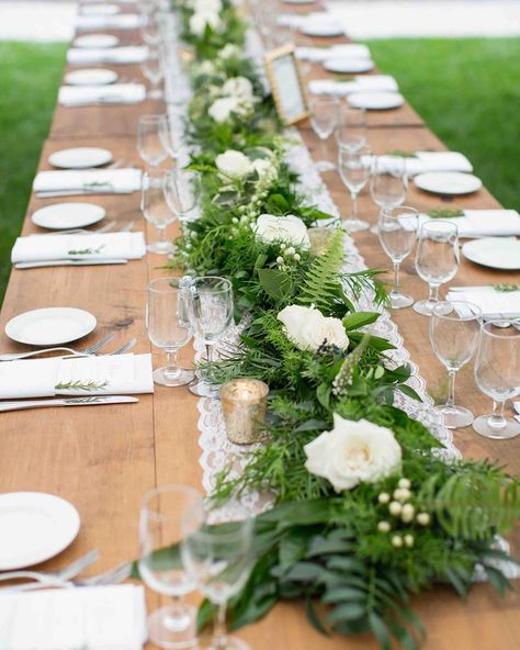 Fern wedding decor