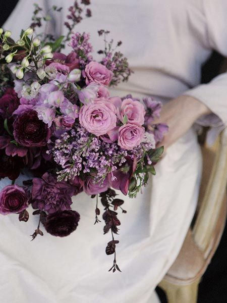 50+ Lavender Wedding Color Ideas | Shutterfly Bridal Bouquet Lilac, Lavender Wedding Colors, Lavender Bridal Bouquet, Blush Bouquet Wedding, Bridal Bouquet Spring, Purple Bouquets, Purple Bridal Bouquet, Plum Wedding, Purple Wedding Bouquets