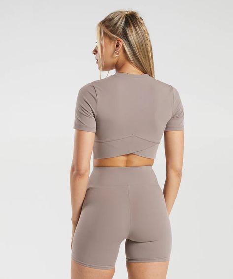 Search | Gymshark Crossover Crop Top, Plus Size Wedding Dresses, Retro Glamour, Back Round, Gymshark Women, Wrap Crop Tops, Athleisure Wear, Fit Body, Plus Size Wedding