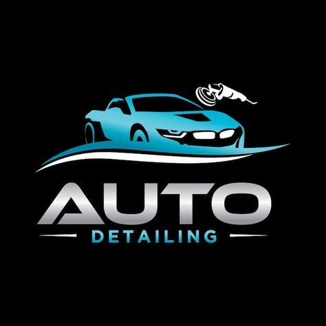 Vector car auto detailing servis logo de... | Premium Vector #Freepik #vector #car-wax #car-polish #car-care #car-detailing Car Care Logo, Car Detailing Logo, Car Wash Business, Logo Design Illustration, Illustration Template, Cleaning Logo, Auto Detailing, Car Polish, Logo Psd