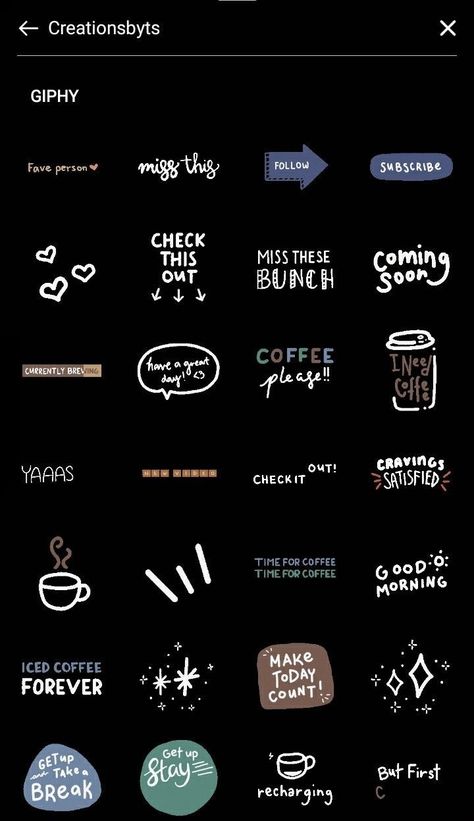 Coffee Gif Instagram, Keywords For Instagram, Insta Sticker, Insta Gifs, Snap Stickers, Ig Stickers, Instagram Story App, Instagram Business Marketing, Story Sticker