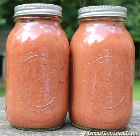 Crab Apple Sauce-Mama's Homestead Crab Applesauce Recipes, What Can You Make With Crab Apples, Crab Apple Sauce Recipes, Crab Apple Sauce, Canning Plums, Crab Apple Recipes, Crab Apple Jelly, Crab Apple Tree, Crab Apples