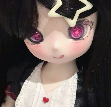 Bjd Dolls Pfp, Bjd Icon, Doll Profile Picture, Doll Pfp, Profile Picture Pfp, Cute Kawaii Anime, Doll Face Paint, Zack Fair, Bullet Journal Font