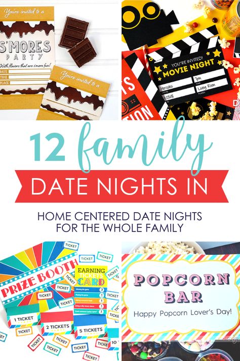 Church Family Night Ideas, Family Date Night Ideas, Family Fun Night Ideas, Family Fun Night Ideas Kids, Kids Night Out, Family Night Activities, Kid Dates, Family Dinner Night, Night Activities