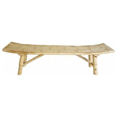 Bamboo Furniture Diy, Bamboo Bench, Curved Bench, Picnic Bench, Bamboo Garden, Outdoor Canvas, Bamboo Furniture, Coastal Furniture, Modern Bench