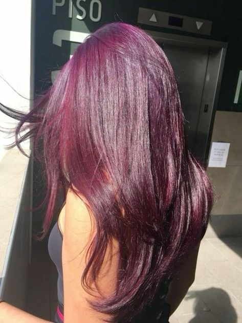 Purple Red Tinted Hair, Maroon Violet Hair, Cherry Red And Purple Hair, Cherry Red Purple Hair, Dark Reddish Purple Hair, Dark Purple And Red Hair, Grape Soda Hair, Purple Reddish Hair, Redish Purplish Hair