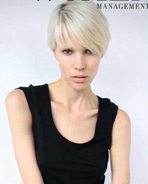 For straight hair Britt Maren, American Model, Very Short Hair, White Hair, New Girl, Fine Hair, New York Fashion Week, New York Fashion, Straight Hairstyles