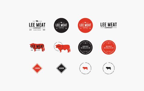 Lee Meat Co on Behance Butcher Logo, Meat Branding, Meat Logo, Design Cibo, Meat Delivery, Meat Products, Organic Meat, Meat Shop, Beef Sirloin