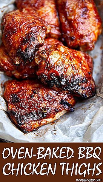 Bbq Chicken Oven Baked, Oven Baked Bbq Chicken Thighs, Chicken Thighs Boneless Skinless, Baked Bbq Chicken Thighs, Chicken Thighs In Oven, Oven Bbq Chicken, Oven Baked Bbq Chicken, Healthy Chicken Thigh Recipes, Budget Dinner