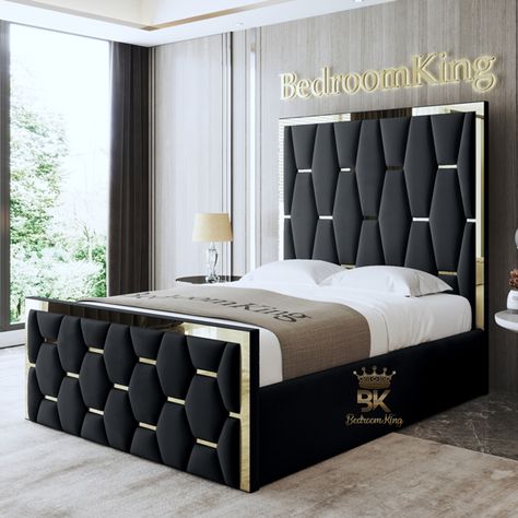 Shop Luxury Handmade Bed Frames & Mattresses – Bedroomking Mirror Bed Frame, King Size Bed Designs, Lift Storage Bed, Sleigh Bed Frame, Bed Frame Sizes, Velvet Bed Frame, Chrome Design, Fabric Bed Frame, Honeycomb Shape