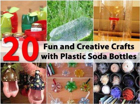 Practically everyone drinks soda and if you are someone who prefers 2 liter bottles, you may have mounds of plastic to throw away at the end of the month. Instead of throwing out those bottles, we have some great ideas on how you can repurpose them into fun and creative crafts. Many... 2 Liter Bottle Crafts, Pop Bottle Crafts, Soda Bottle Crafts, Laundry Detergent Bottles, 2 Liter Bottle, Wine Bottle Project, Bottle Projects, Reuse Plastic Bottles, Detergent Bottles