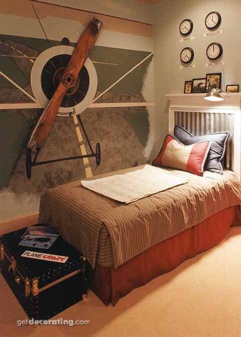 Aviation room Aviation Bedroom, Airplane Bedroom, Airplane Room, Adventure Room, Airplane Decor, Boys Rooms, Boy Decor, Big Boy Room, Boys Bedrooms