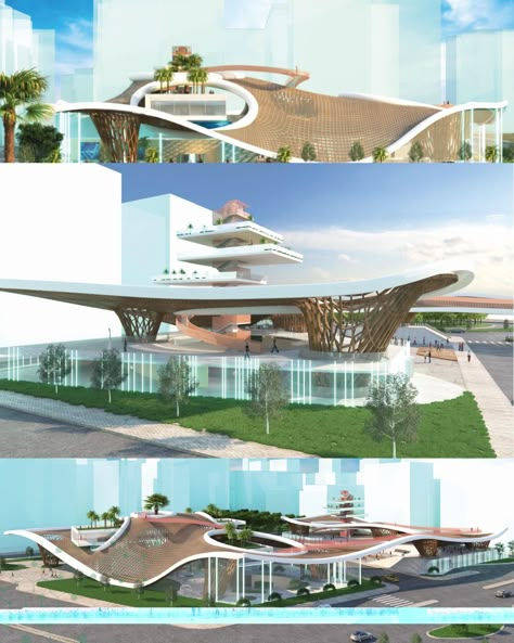 Multipurpose Building Design, Architecture Plates, Luxury Hospital, Lebanon Architecture, Interpretation Centre, Table Sketch, Technology Museum, Urban Design Architecture, Expo Center