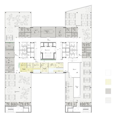 Gallery - Vienna Microsoft Headquarters / INNOCAD Architektur ZT GmbH - 17 Microsoft Headquarters, Lobby Plan, Google Headquarters, Office Layout Plan, Google Office, Office Floor Plan, Microsoft Project, Coworking Office, Office Plan