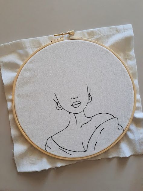 Embroidery Hoop Art - Opal Crown Line Art Tutorial, Embroidery Crown, Opal Crown, Diy Embroidery Art, Crown Embroidery, Minimal Line Art, Embroidery Hoop Wall Art, Hearts Design, Diy Embroidery Patterns