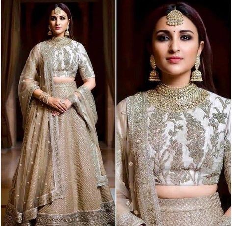 What a beauty.. Totally grace  https://t.co/a6Ifq34Xzl -- Team First Buzz #RealFirstBuzz #FirstBuzz #Bollywood #BollywoodNews #Actress #Celebrity #Actor #BollywoodCelebs #BollywoodActress #Entertainment #Latest Grey Lehenga Jewellery Ideas, Lehenga Makeup Look, Lehenga Jewellery Ideas, Lehnga Style, Lehenga Makeup, Wedding Flavors, Golden Lehenga, Grey Lehenga, Nikkah Ceremony