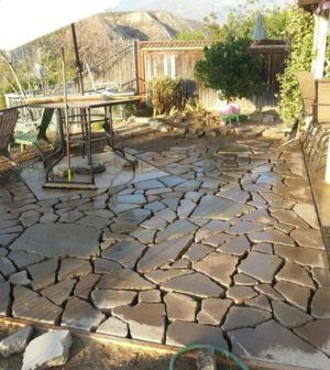 Broken Concrete Patio, Recycle Concrete, Ribbon Driveway, Cement Walkway, Walkway Diy, Drive Ways, Basement Patio, Concrete Patio Ideas, Gardens Backyard