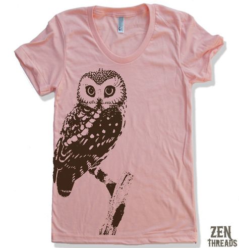 Owl t-shirt Owl Clothes, Owl T Shirt, Owl Shirt, Urban Fashion Women, Owl Lovers, American Shirts, Alternative Outfits, Street Wear Urban, Style T Shirt