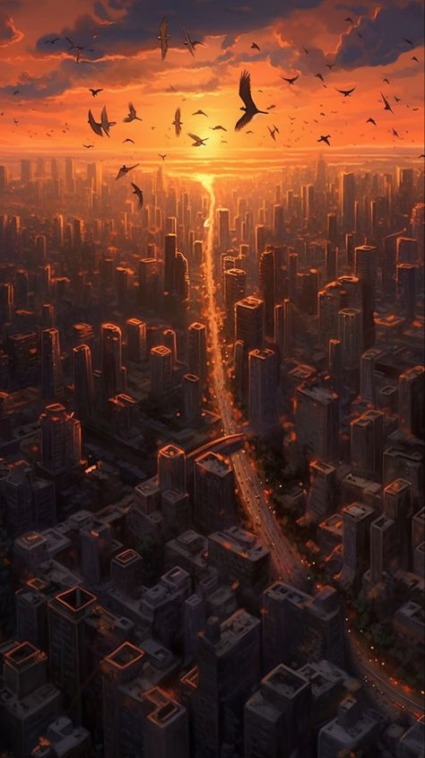 Prompt: beautiful busy city, sunrise, wide shot, flying birds, birds eye view, animated style, --ar 9:16 --v 5.1 Bird View Perspective, Birds Eye View Drawing Perspective, City Birds Eye View, Birds Eye View Photography, Birds Eye View City, Biggest Bird, Vector Art Illustration Graphics, City Sunrise, Sunrise Background