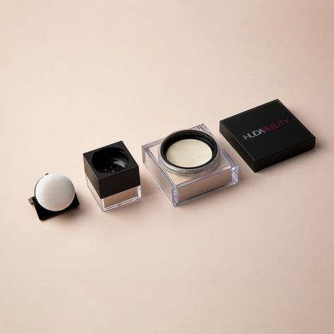 Mini Easy Bake Loose Baking & Setting Powder - HUDA BEAUTY | Sephora Mini Huda Beauty Powder, Huda Beauty Powder, Tan Skin Tone, Easy Bake, Baking Set, Tan Skin, Loose Powder, Setting Powder, Easy Baking