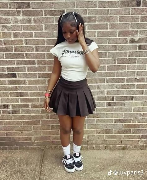 Cute Highschool Outfits, Printed Blouses, Fly Outfit, Cute Birthday Outfits, Cute Skirt Outfits, Fasion Outfits, Ig Pics, Stylish Summer Outfits, Cute Lazy Day Outfits