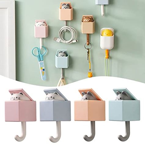 Utility Wall, Wall Mounted Key Holder, Cat Key, Hanging Hats, Activity Room, Adhesive Wall Hooks, Kawaii Room Decor, Future Apartment Decor, Wall Key Holder