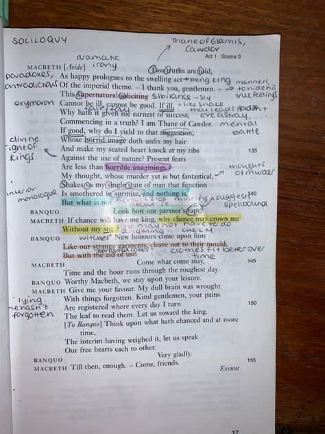 Macbeth Act 1 Scene 2 Annotations, Macbeth Annotations, Macbeth Act 1, Gcse Notes, Macbeth Lessons, English Gcse, English Revision, Literature Notes, English Literature Notes