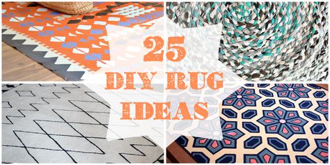 25 creative ways to get the perfect DIY rug for your home using paint, dye, rope, and other surprising materials! House Headboard, Diy Rug Ideas, Rugs Crochet, Diy Mattress, Diy Rugs, Diy Nursery Decor, Carpet Ideas, Industrial Factory, Baby Room Wall