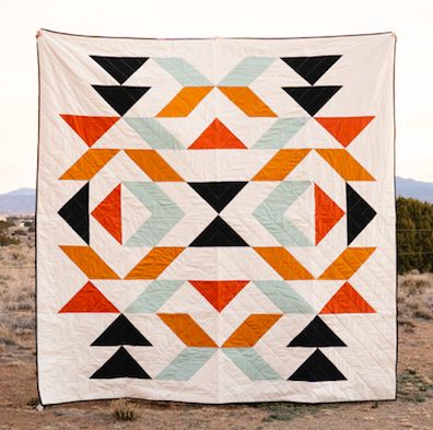 Aztec Quilt Pattern, Quilt Patterns Easy, Aztec Quilt, Southwestern Quilts, Native American Quilt, Western Quilts, Southwest Quilts, Navajo Rug, Boho Quilt