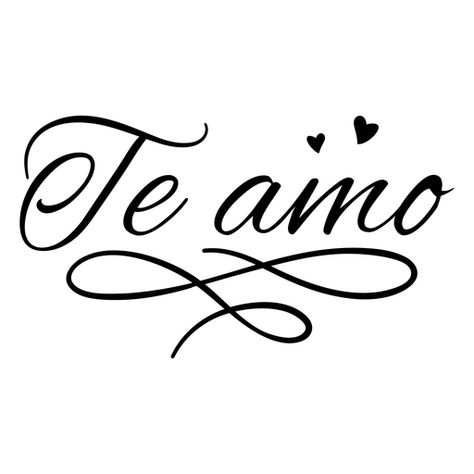 Te amo Spanish quote PNG Design Mi Amor In Cursive, Te Amo In Cursive, Design For Love Letter, I Love You In Cursive, Spanish Drawings, Love Cursive, Love In Spanish, Mexican Fonts, Tattoo Name Fonts