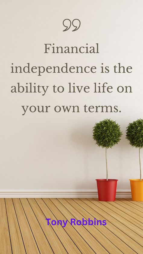 "Financial independence means freedom. 🌟 Break free from financial constraints and live life on your terms. Take control of your finances, pursue your passions, and embrace a future of abundance. #FinancialIndependence #Freedom #LiveYourLife #SmartMoneyMoves" Money Mindset Quotes, Book Mood, Financial Quotes, Financially Stable, Money Goals, Mindset Quotes, Wealth Building, Money Mindset, Take Control