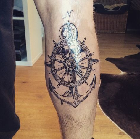 Anchor rudder tattoo Rudder Tattoo, Anchor Tattoos, Anchor Tattoo, Tattoo Idea, Dreamcatcher Tattoo, Tattoo Artists, Tattoo Ideas, Tattoos, Pins